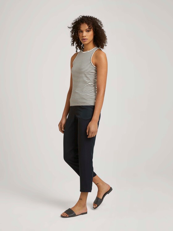 Slim Fit Top - Frauen - cream black stripe Slim Fit Top - Frauen - cream black stripe - 3 - TOM TAILOR Denim