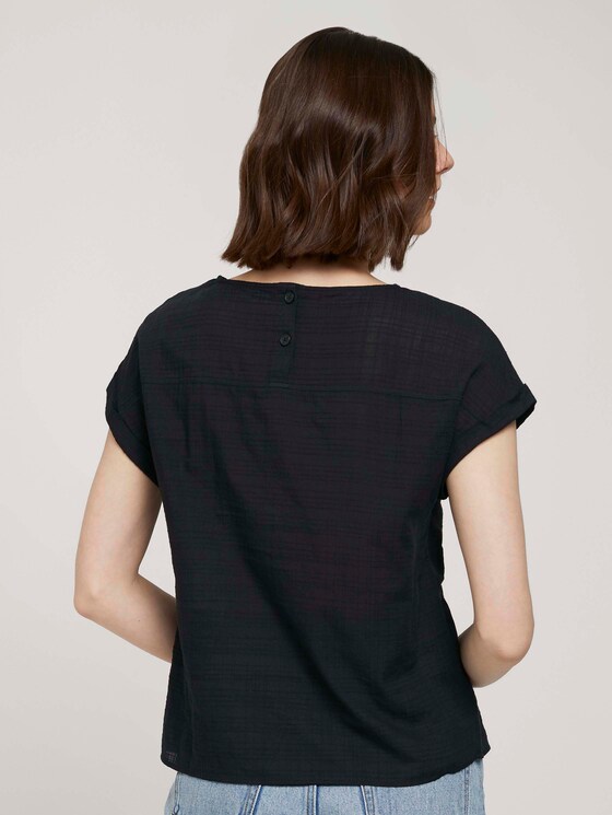 T-Shirt mit Bio-Baumwolle - Frauen - deep black T-Shirt mit Bio-Baumwolle - Frauen - deep black - 2 - TOM TAILOR Denim