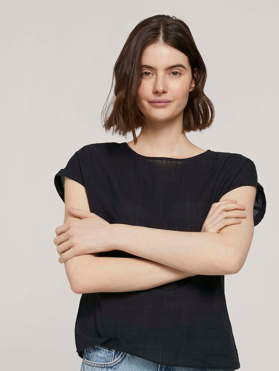 T-Shirt mit Bio-Baumwolle - Frauen - deep black T-Shirt mit Bio-Baumwolle - Frauen - deep black - 5 - TOM TAILOR Denim