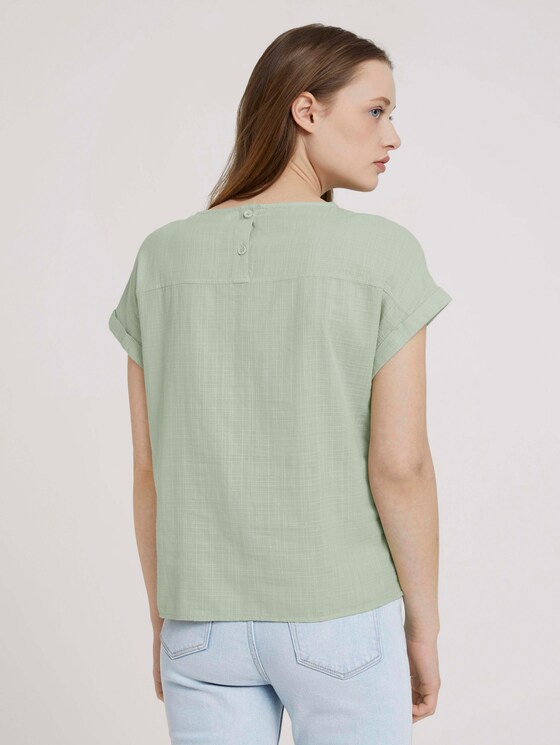 T-Shirt mit Bio-Baumwolle - Frauen - light dusty green T-Shirt mit Bio-Baumwolle - Frauen - light dusty green - 2 - TOM TAILOR Denim