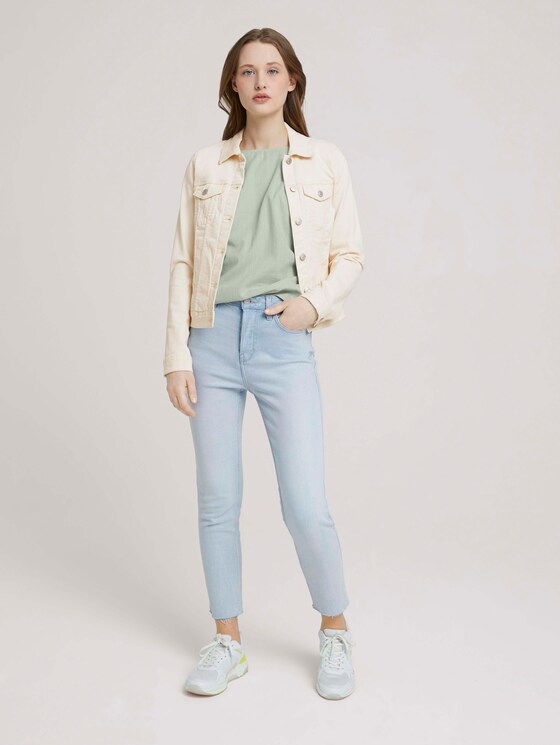 T-Shirt mit Bio-Baumwolle - Frauen - light dusty green T-Shirt mit Bio-Baumwolle - Frauen - light dusty green - 3 - TOM TAILOR Denim