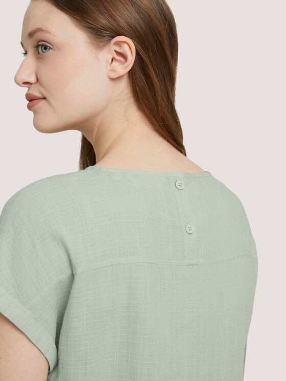 T-Shirt mit Bio-Baumwolle - Frauen - light dusty green T-Shirt mit Bio-Baumwolle - Frauen - light dusty green - 9 - TOM TAILOR Denim