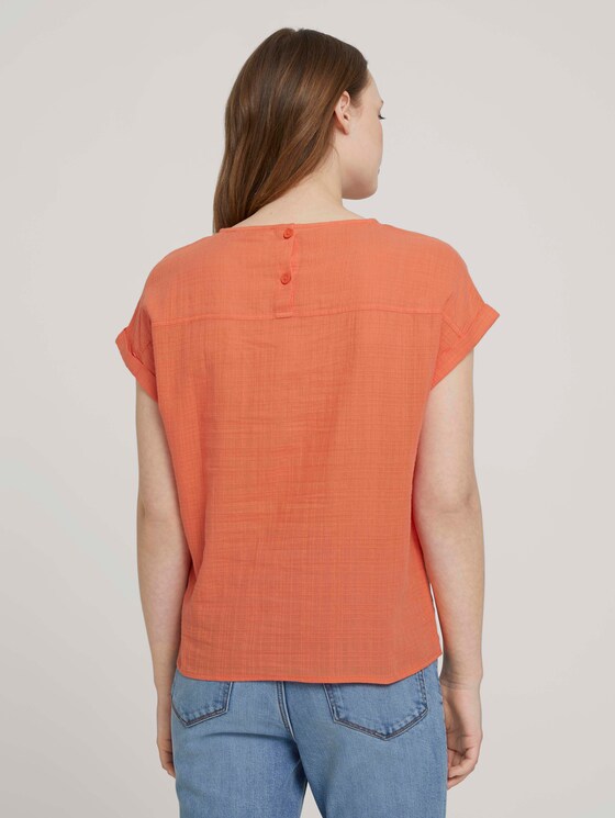 T-Shirt mit Bio-Baumwolle - Frauen - sundown coral T-Shirt mit Bio-Baumwolle - Frauen - sundown coral - 2 - TOM TAILOR Denim