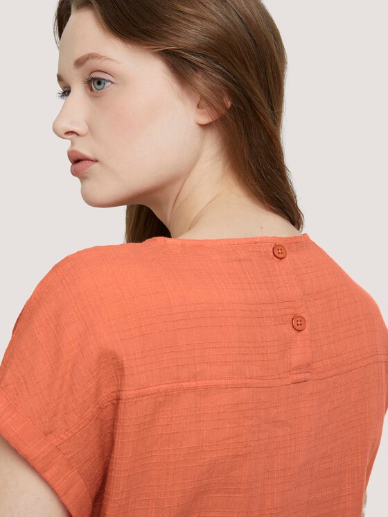 T-Shirt mit Bio-Baumwolle - Frauen - sundown coral T-Shirt mit Bio-Baumwolle - Frauen - sundown coral - 9 - TOM TAILOR Denim
