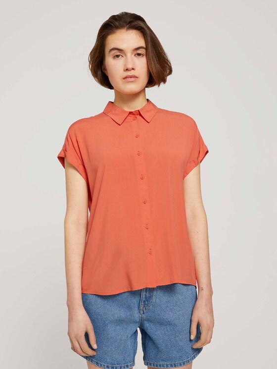 Short-sleeved blouse - Women - sundown coral Short-sleeved blouse - Women - sundown coral - 1 - TOM TAILOR Denim