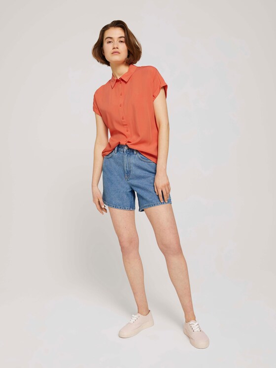 Short-sleeved blouse - Women - sundown coral Short-sleeved blouse - Women - sundown coral - 3 - TOM TAILOR Denim