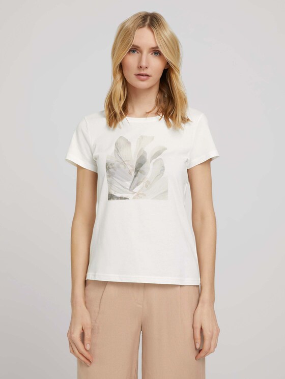 T-shirt met print - Vrouwen - Whisper White T-shirt met print - Vrouwen - Whisper White - 1 - TOM TAILOR