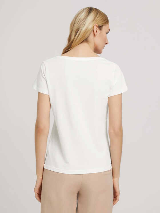 T-shirt met print - Vrouwen - Whisper White T-shirt met print - Vrouwen - Whisper White - 2 - TOM TAILOR
