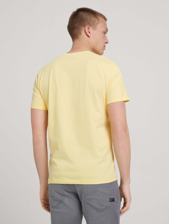 Print T-Shirt - Männer - pale straw yellow Print T-Shirt - Männer - pale straw yellow - 2 - TOM TAILOR