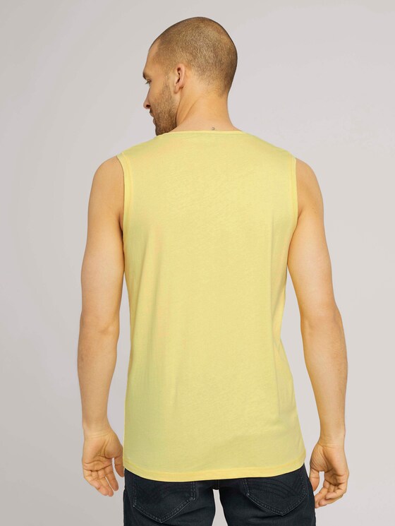 Tanktop mit Print - Männer - pale straw yellow Tanktop mit Print - Männer - pale straw yellow - 2 - TOM TAILOR