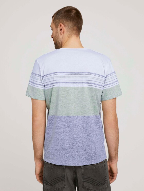 T-Shirt mit Streifenmuster - Männer - Sailor Blue T-Shirt mit Streifenmuster - Männer - Sailor Blue - 2 - TOM TAILOR