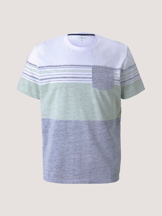 T-Shirt mit Streifenmuster - Männer - Sailor Blue T-Shirt mit Streifenmuster - Männer - Sailor Blue - 7 - TOM TAILOR