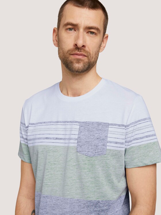 T-Shirt mit Streifenmuster - Männer - Sailor Blue T-Shirt mit Streifenmuster - Männer - Sailor Blue - 9 - TOM TAILOR