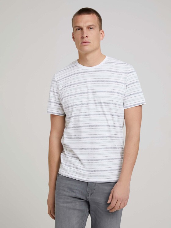 Gestreiftes T-Shirt - Männer - sailor blue inside stripe Gestreiftes T-Shirt - Männer - sailor blue inside stripe - 1 - TOM TAILOR