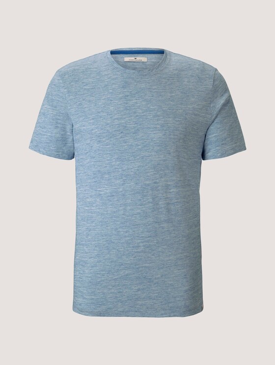 T-shirt in melange look - Mannen - offwhite nep inject melange T-shirt in melange look - Mannen - offwhite nep inject melange - 7 - TOM TAILOR