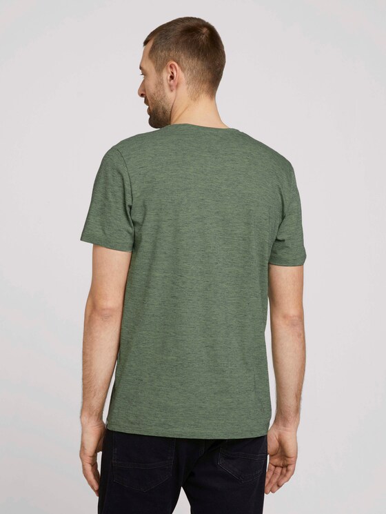 T-Shirt in Melange Optik - Männer - mint green nep inject melange T-Shirt in Melange Optik - Männer - mint green nep inject melange - 2 - TOM TAILOR