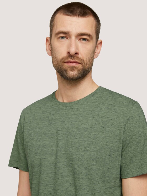 T-Shirt in Melange Optik - Männer - mint green nep inject melange T-Shirt in Melange Optik - Männer - mint green nep inject melange - 9 - TOM TAILOR