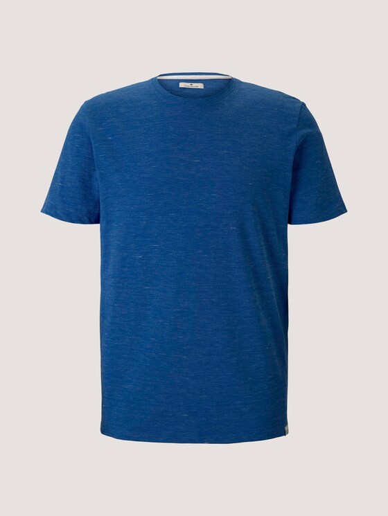 T-Shirt in Melange Optik - Männer - mid blue nep inject melange T-Shirt in Melange Optik - Männer - mid blue nep inject melange - 7 - TOM TAILOR
