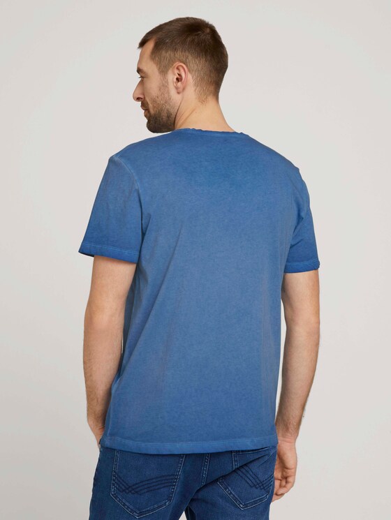 Used Look T-Shirt mit Print - Männer - victory blue Used Look T-Shirt mit Print - Männer - victory blue - 2 - TOM TAILOR
