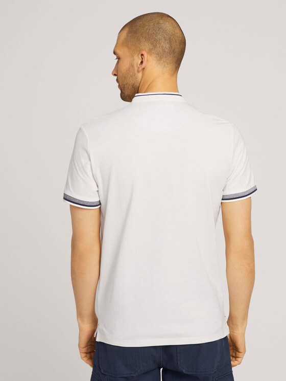 Poloshirt met opstaande kraag - Mannen - Off White Poloshirt met opstaande kraag - Mannen - Off White - 2 - TOM TAILOR