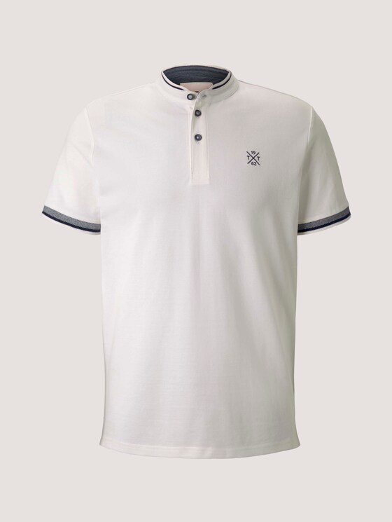 Poloshirt met opstaande kraag - Mannen - Off White Poloshirt met opstaande kraag - Mannen - Off White - 7 - TOM TAILOR