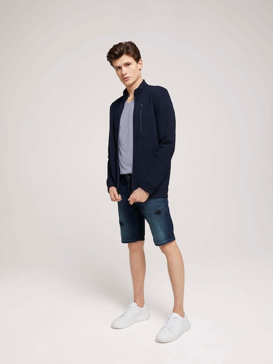 Regular Fit Jeans-Shorts - Männer - destroyed dark stone blue deni Regular Fit Jeans-Shorts - Männer - destroyed dark stone blue deni - 3 - TOM TAILOR Denim
