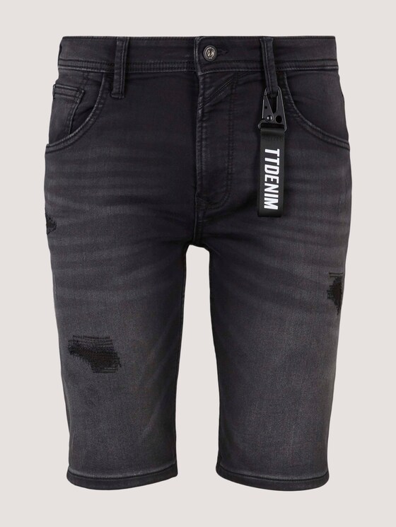 Regular Fit Jeans-Shorts - Männer - destroyed dark stone black den Regular Fit Jeans-Shorts - Männer - destroyed dark stone black den - 7 - TOM TAILOR Denim