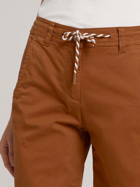 Bermuda Shorts mit Kordelzug - Frauen - Caramel Brown Bermuda Shorts mit Kordelzug - Frauen - Caramel Brown - 10 - TOM TAILOR