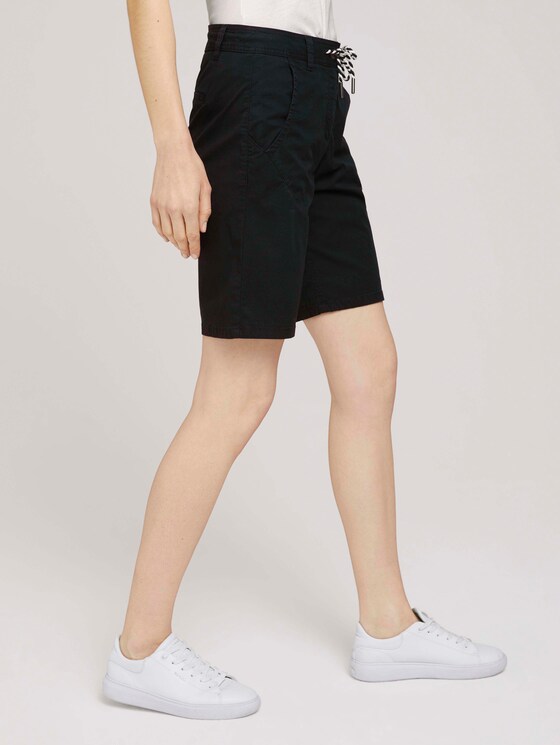 Bermuda Shorts mit Kordelzug - Frauen - deep black Bermuda Shorts mit Kordelzug - Frauen - deep black - 11 - TOM TAILOR