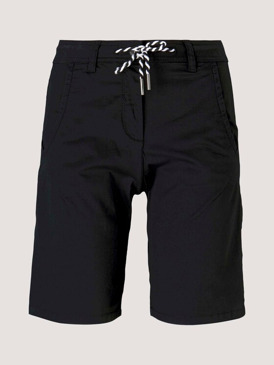 Bermuda Shorts mit Kordelzug - Frauen - deep black Bermuda Shorts mit Kordelzug - Frauen - deep black - 7 - TOM TAILOR
