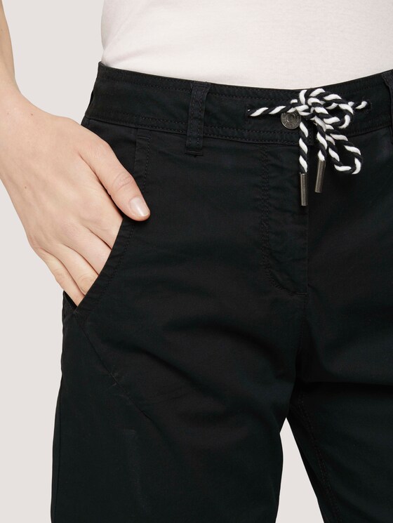 Bermuda Shorts mit Kordelzug - Frauen - deep black Bermuda Shorts mit Kordelzug - Frauen - deep black - 9 - TOM TAILOR
