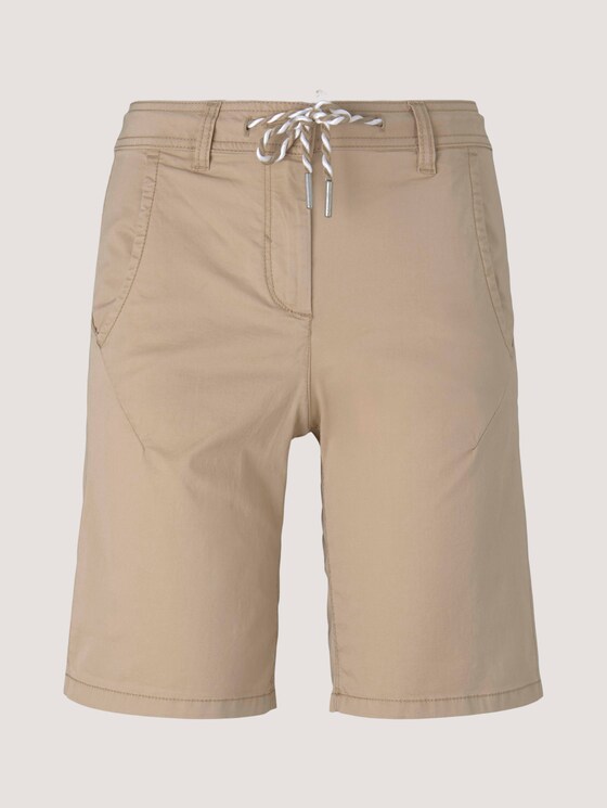 Bermuda Shorts mit Kordelzug - Frauen - desert linen Bermuda Shorts mit Kordelzug - Frauen - desert linen - 7 - TOM TAILOR
