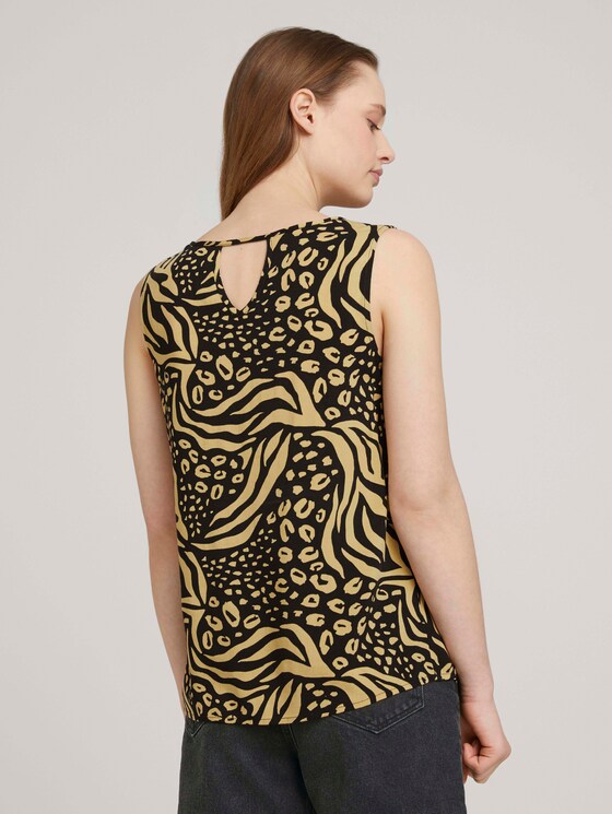 Top met uitsparing - Vrouwen - black animal print Top met uitsparing - Vrouwen - black animal print - 2 - TOM TAILOR Denim