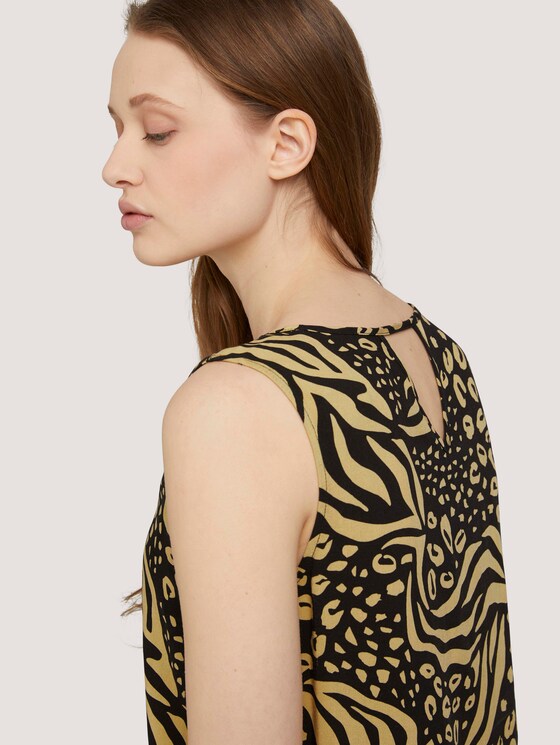 Top met uitsparing - Vrouwen - black animal print Top met uitsparing - Vrouwen - black animal print - 9 - TOM TAILOR Denim