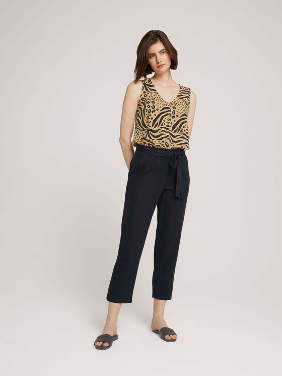 Top met uitsparing - Vrouwen - beige animal print Top met uitsparing - Vrouwen - beige animal print - 3 - TOM TAILOR Denim