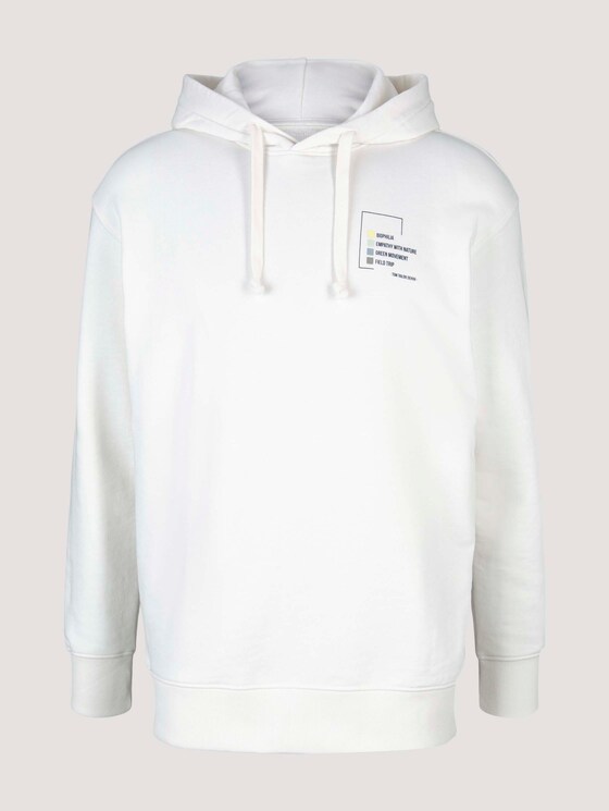 Hoodie mit Print - Männer - Soft Clear White Hoodie mit Print - Männer - Soft Clear White - 7 - TOM TAILOR Denim
