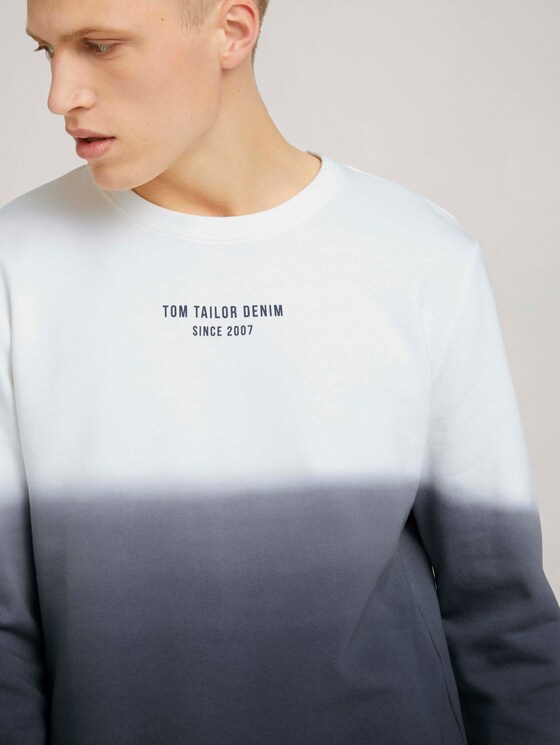 Sweatshirt mit Farbverlauf - Männer - Sky Captain Blue Sweatshirt mit Farbverlauf - Männer - Sky Captain Blue - 9 - TOM TAILOR Denim