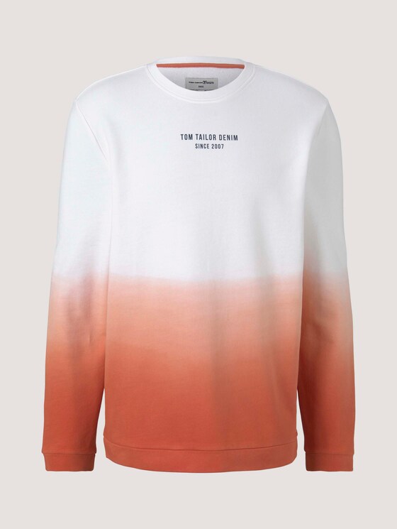 Sweatshirt mit Farbverlauf - Männer - orange lobster Sweatshirt mit Farbverlauf - Männer - orange lobster - 7 - TOM TAILOR Denim