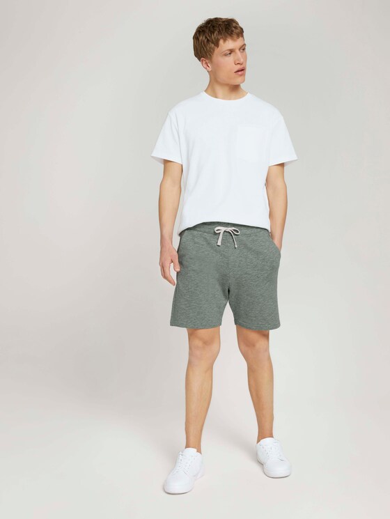 Melierte Sweatshorts - Männer - smooth green black melange Melierte Sweatshorts - Männer - smooth green black melange - 3 - TOM TAILOR Denim