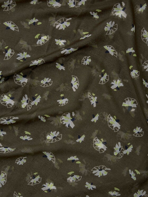 Gemusterter Schlauchschal - Frauen - khaki floral design Gemusterter Schlauchschal - Frauen - khaki floral design - 9 - Tom Tailor E-Shop Kollektion