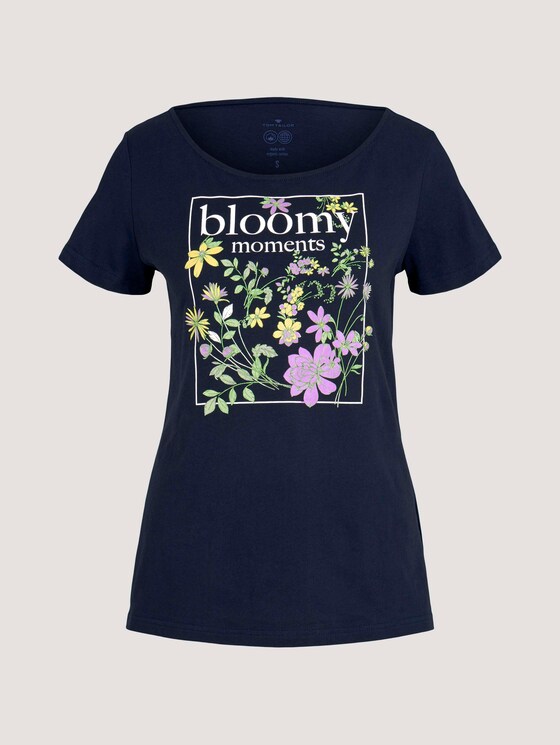 T-Shirt mit Print mit Bio-Baumwolle - Frauen - Sky Captain Blue T-Shirt mit Print mit Bio-Baumwolle - Frauen - Sky Captain Blue - 7 - TOM TAILOR
