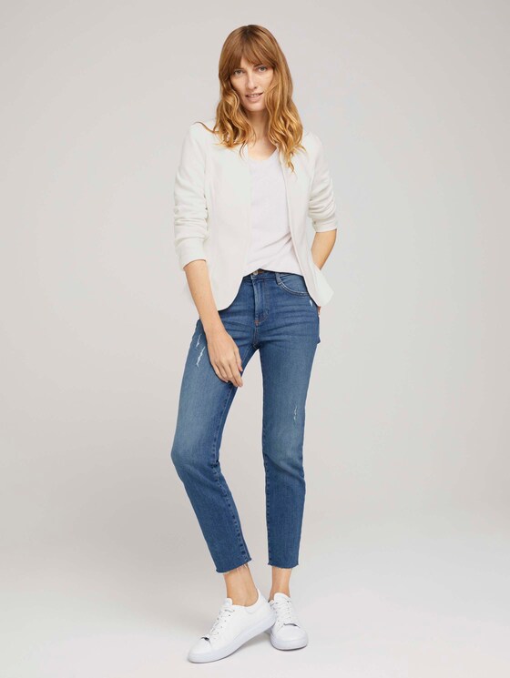 Blazer mit Ottomanstruktur - Frauen - Whisper White Blazer mit Ottomanstruktur - Frauen - Whisper White - 3 - TOM TAILOR