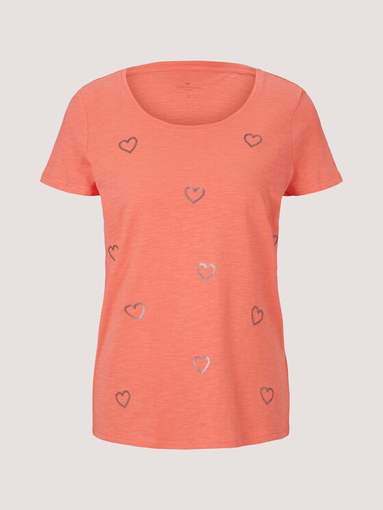 T-Shirt - Frauen - strong peach tone T-Shirt - Frauen - strong peach tone - 7 - TOM TAILOR