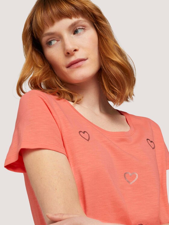T-Shirt - Frauen - strong peach tone T-Shirt - Frauen - strong peach tone - 9 - TOM TAILOR