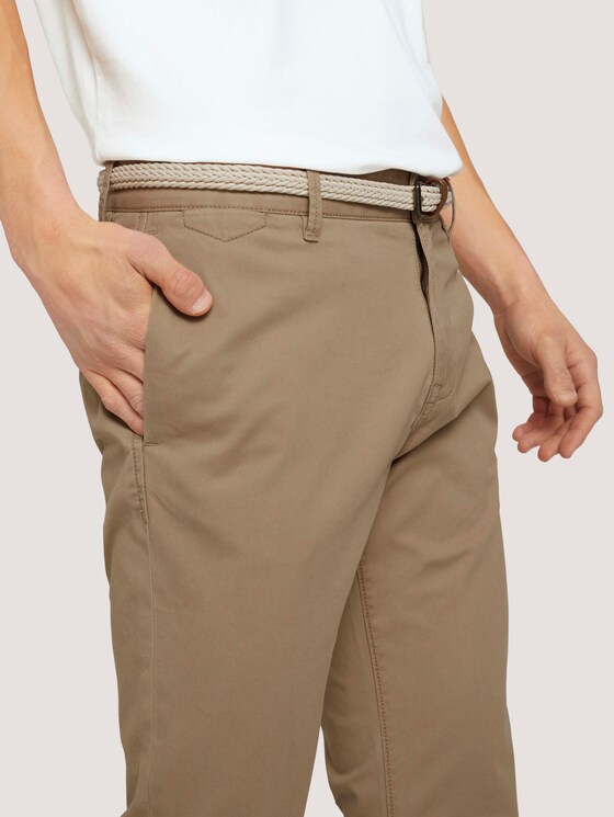 Basic Chino Hose mit Gürtel - Männer - Chinchilla Basic Chino Hose mit Gürtel - Männer - Chinchilla - 10 - TOM TAILOR Denim