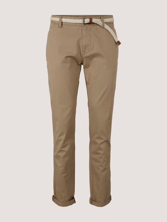 Basic Chino Hose mit Gürtel - Männer - Chinchilla Basic Chino Hose mit Gürtel - Männer - Chinchilla - 7 - TOM TAILOR Denim