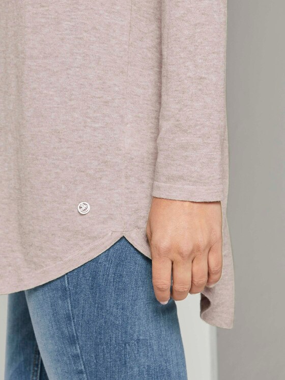 Langer Strickpullover - Frauen - cozy beige melange Langer Strickpullover - Frauen - cozy beige melange - 9 - TOM TAILOR Denim