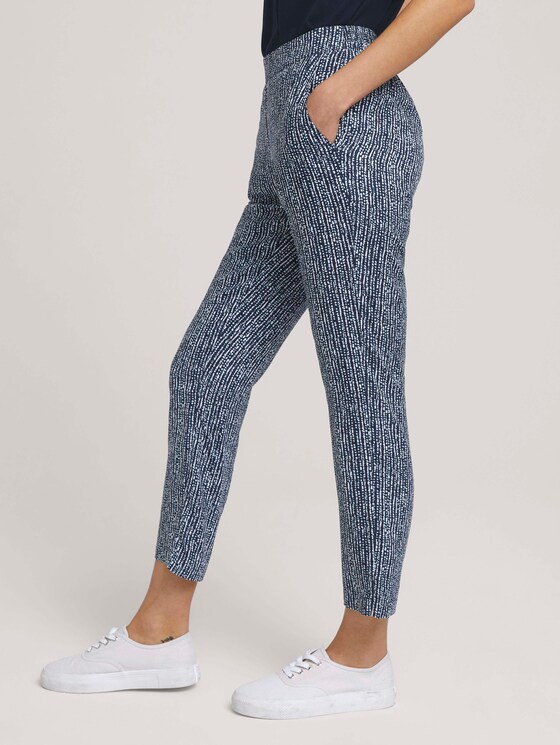 Loose Fit Hose - Frauen - blue minimal design vertical Loose Fit Hose - Frauen - blue minimal design vertical - 11 - TOM TAILOR