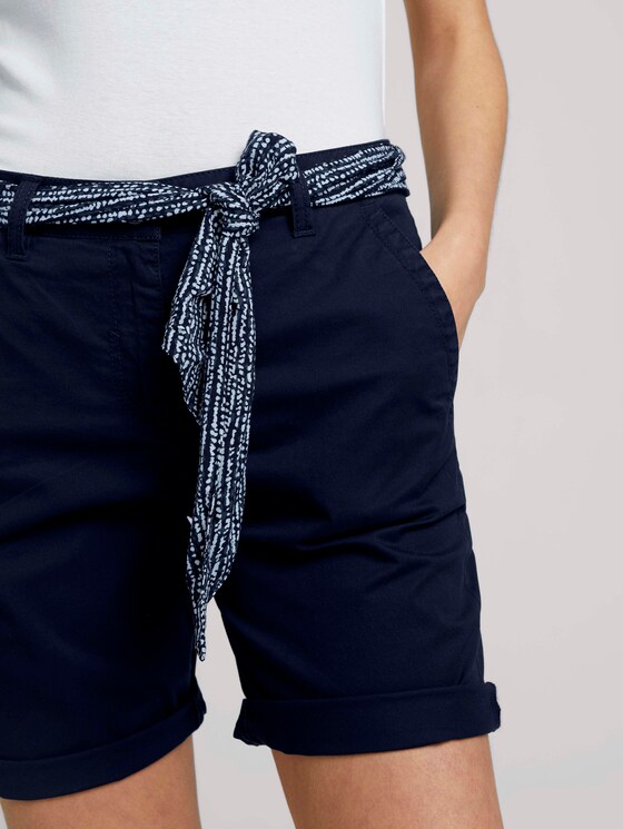 Relaxed Chino Bermuda Shorts - Vrouwen - Sky Captain Blue Relaxed Chino Bermuda Shorts - Vrouwen - Sky Captain Blue - 10 - TOM TAILOR
