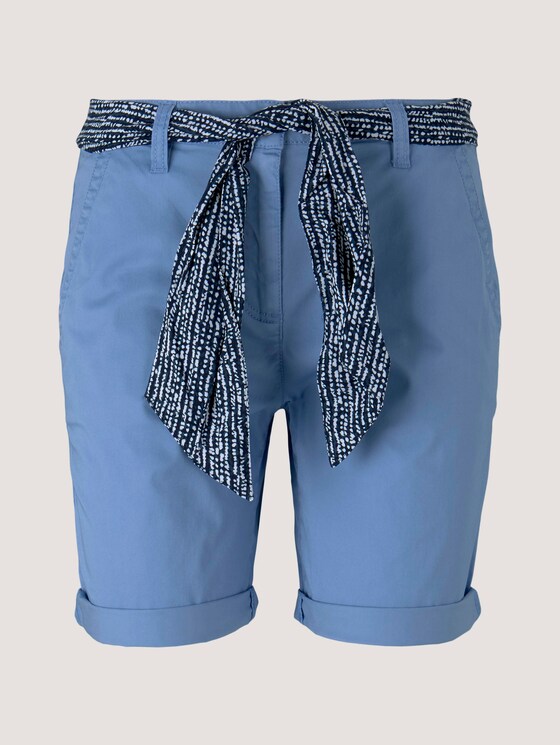 Relaxed chino Bermuda shorts - Women - sea blue Relaxed chino Bermuda shorts - Women - sea blue - 7 - TOM TAILOR